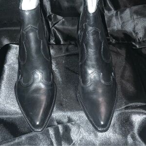 Sam Edelman Leather Western Ankle Bootie